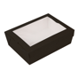 Embalagem Rectangular com Janela 1980ml 198x140x64mm Nano Micro Preto 6x25 un