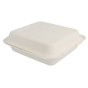 Contentor em Cana de Acar Branco Mdio 200x200x75mm 5x50un