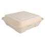 Contentor em Cana de Acar Natural 1 cavidade 225x225x75mm 4x50un
