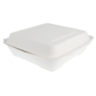 Contentor em Cana de Acar Branco 1 cavidade 225x225x75mm 4x50un