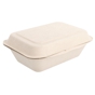 Contentor Rectangular em Cana de Acar Natural 136x182x64mm 600ml 20x50un
