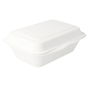 Contentor Rectangular em Cana de Acar Branco 136x182x64mm 600ml 20x50un