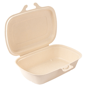 Contentor Rectangular em Cana de Acar Natural 224x140x60mm 1000ml 8x50un