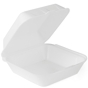Embalagem para Hamburguer 185x185x80mm Branco 3x100 un