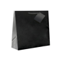 Saco Papel Boutique Preto com Asa Cordo 190+100x270mm 100un