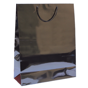 Saco Papel Boutique Preto com Asa Cordo 400+150x500mm 100un