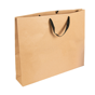 Saco Papel Kraft com Asa Cordo Preto 520+100x420mm 50un