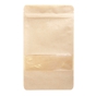 Saco de Papel + PET + CPP Auto-Fecho Kraft Natural 130+35x225mm 10x50 un