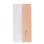 Saqueta de Papel Kraft com Janela em papel Cristal 90+55x180mm 250 un