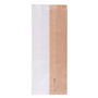 Saqueta de Papel Kraft com Janela em papel Cristal 120+60x300mm 250 un