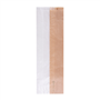 Saqueta de Papel Kraft com Janela em papel Cristal 120+60x380mm 250 un