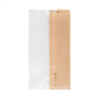 Saqueta de Papel Kraft com Janela em papel Cristal 140+80x260mm 250 un