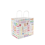 Sac en papier blanc Parole avec une aile tordue 360+210x335mm 250 unit�