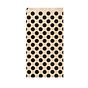 Saqueta Papel Kraft Natural Verjurado Topos 190+80x350mm 250 un