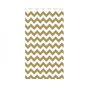 Saqueta Papel Celulose Branca Verjurada ZigZag Douradas 190+80x350mm 250 un