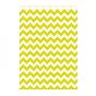 Saqueta Papel Celulose Branca Verjurada ZigZag Amarelo 260+90x380mm 250 un