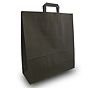 Saco Papel Preto com Asa Plana 320x170x450mm 250un