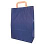 Saco Papel Azul Escuro com Asa Plana 180x80x240mm 600un