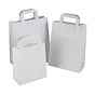 Saco Papel Branco com Asa Plana 320x170x450mm 250un