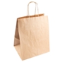 Sac en papier brun avec une aile tordue 270+160x310mm 250 unit�