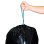 Saco Plstico PEBD em Rolo com Fecho Fcil para Lixo Preto 600x800mm - 50L - 10un