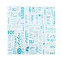 Papel Anti-Gordura 310x310mm Parole Azul 1000un