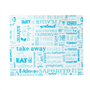 Papel Anti-Gordura 310x380mm Parole Azul 1000un