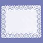Naperon em Papel Branco Rendado Rectangular 270x210mm 100 un