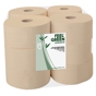 Rolo Higinico Jumbo Reciclado Natural 95x195mm de 2 folhas 160m 12 un