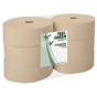 Rolo Higinico Jumbo Reciclado Natural 95x260mm de 2 folhas 1kg 6 un