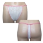 Tanga em Spunbond de SPA para Mulher Branco/Rosa 100 un