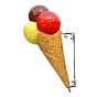 Cone com 4 bolas para Pendurar (AxD) 1550x650mm