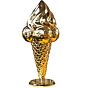 Cone com 3 bolas e Soft Dourado (AxD) 380x150mm