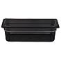 Cuba Policarbonato Gn 1/3 Preto para Utiliza��o A Quente 3,6L 6un