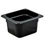 Cuba Policarbonato Gn 1/6 Preto para Utiliza��o A Quente 1,5L 6un