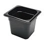 Cuba Policarbonato Gn 1/6 Preto para Utiliza��o A Quente 2,2L 6un