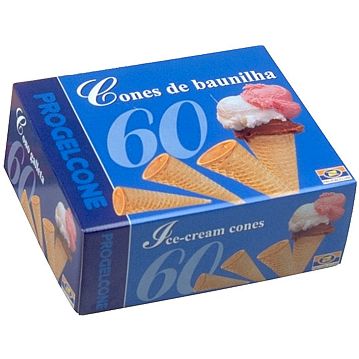 60 Cones de Baunilha