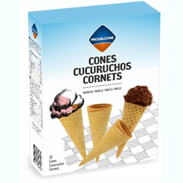 10 Cones de Baunilha