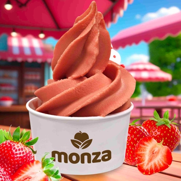 Soft Ice Morango Monza Extra 6x1,5kg