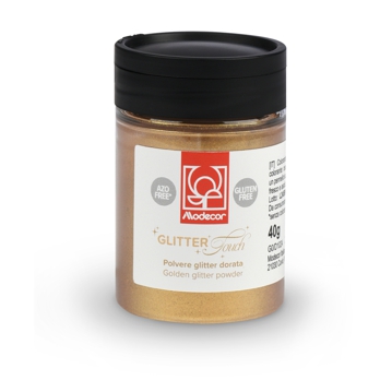 Glitter acabado dourado com Dispensador Modecor 40g