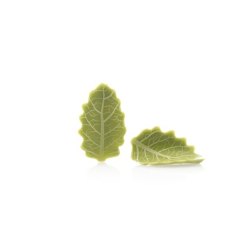 Decoraes de Chocolate Dobla - Curvy leaf green 144 un