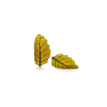 Decoraes de Chocolate Dobla - Curvy leaf yellow 144 un