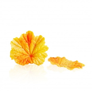 Decoraes de Chocolate Dobla - Fall leaf yellow 24 un