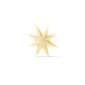 Decoraes de Chocolate Dobla - White star 3D 36 un