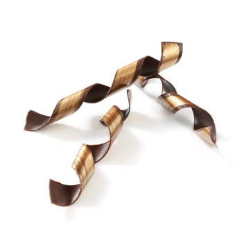 Decoraes de Chocolate Barbara Decor - Spiral Gold 200mm 15 un