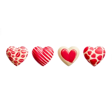 Decoraes de Chocolate Barbara Decor - Lovissimo Set 30x27mm 224 un