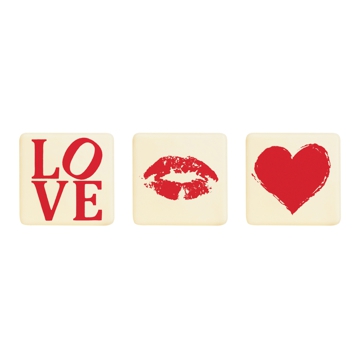 Decoraes de Chocolate Barbara Decor - You&Me Set 35x35mm 210 un