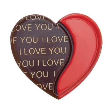 Decoraes de Chocolate Barbara Decor - Heart I Love You 34mm 240 un