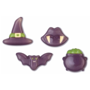 Decora��es de Chocolate Modecor - Figuras Halloween 29/39x19/32mm 72 un
