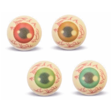 Decora��es de Chocolate Modecor - Olhos Halloween 28mm 3D 96 un